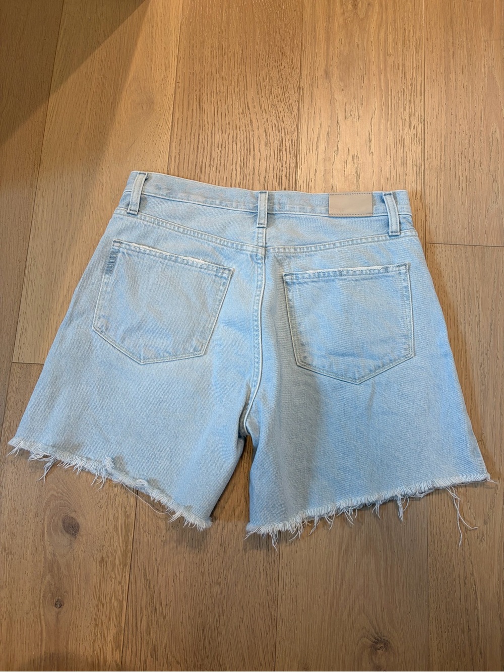 PAIGE Archie Light Wash Denim Jean Shorts - Picture 5 of 6